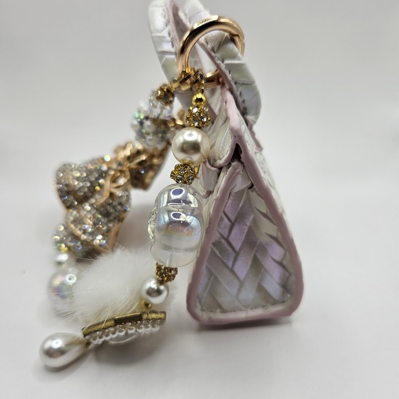 Iridescent Mini Handbag with Charm Bracelet - Picture 5 of 5